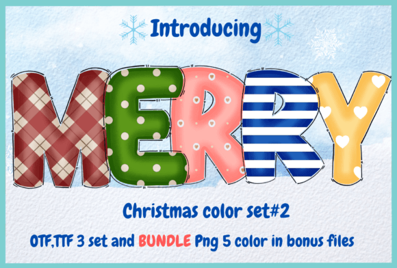 Christmas Color Set: A Font That Adds Warmth to Branding