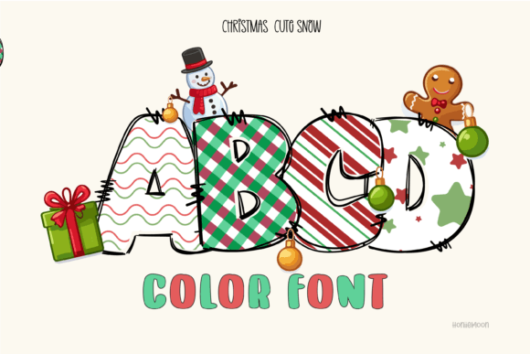 Christmas Cute Snow: A Festive Font for Digital Design