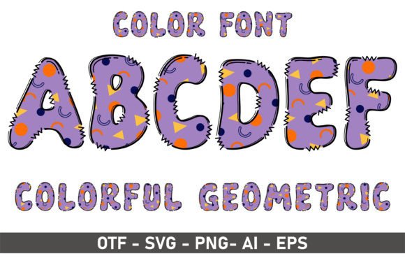 Colorful Geometric: A Playful Typeface for Creative Branding