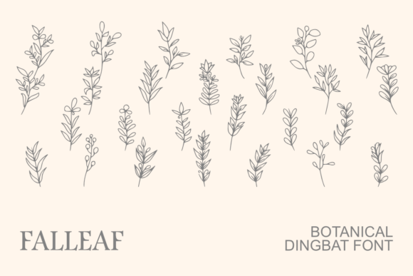 Falleaf: A Botanical Font for Editorial Elegance