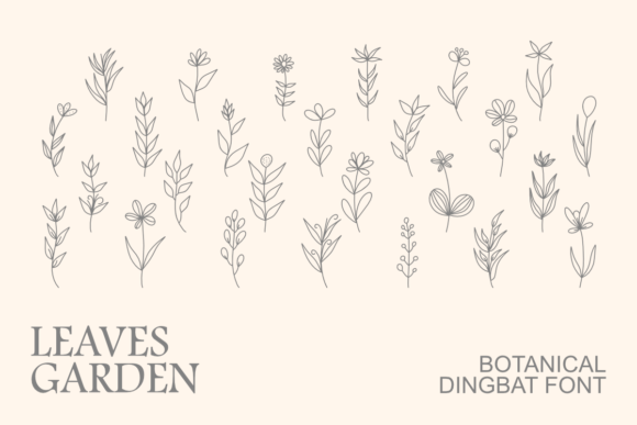 Leaves Garden: A Font That Brings Nature Into Your Brand