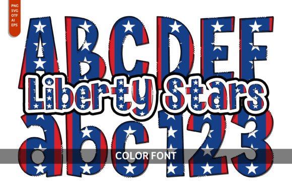 Liberty Stars: A Font for Patriotic Editorial Design