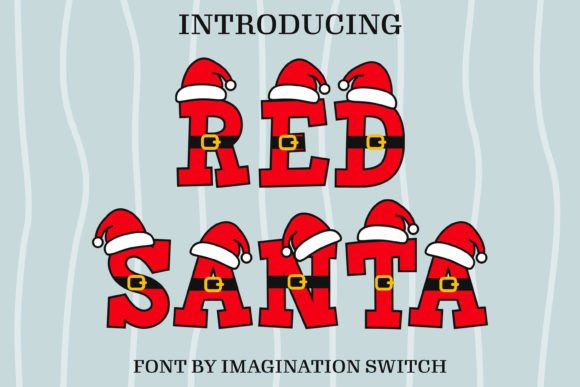 Red Santa: A Vibrant Font for Digital Design