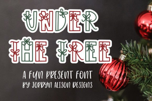 Under the Tree: A Festive Font for Digital Branding