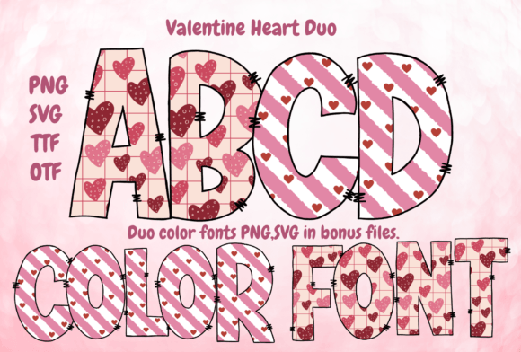 Valentine Heart Duo: A Font That Speaks Love