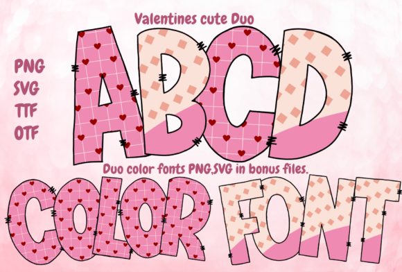 Valentines Cute Duo: A Font for Heartfelt Craft Projects