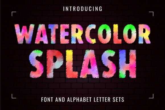 Watercolor Splash: A Font for Bold Visual Impact