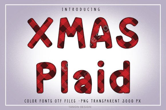 Xmas Plaid: A Festive Font for Creative Branding
